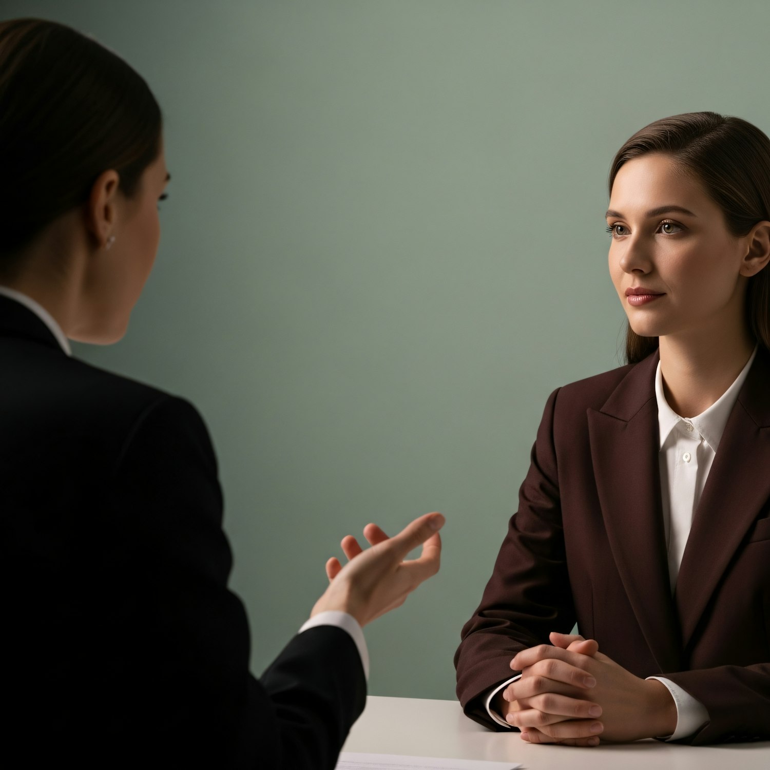 A scene depicting a therapist engaged in a one-on-one session with a client, representing a common clinical psychology career path.