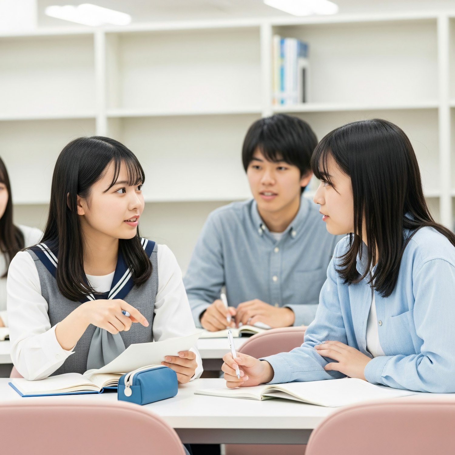 Students collaborating through an online platform, fostering discussions and project sharing, highlighting the importance of community in learning.