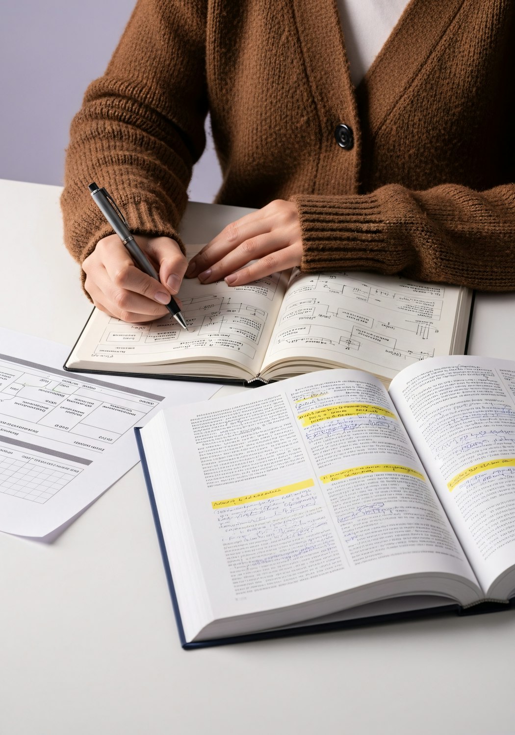 An individual focused on creating a tailored study schedule, emphasizing that effective learning systems are personalized, not generic.