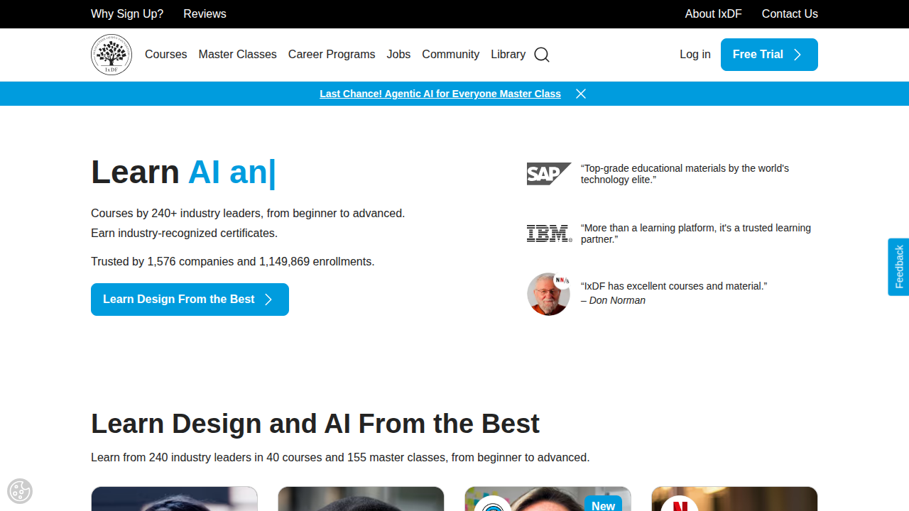 The Interaction Design Foundation (IxDF) is a leading online academy for UX design education, covering cognitive principles crucial for designers.