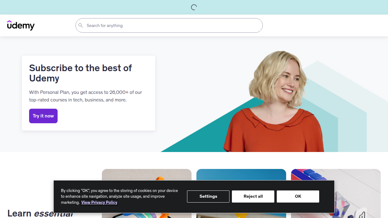 Explore the vast catalog of online courses offered by Udemy, a leading platform for self-directed learning.