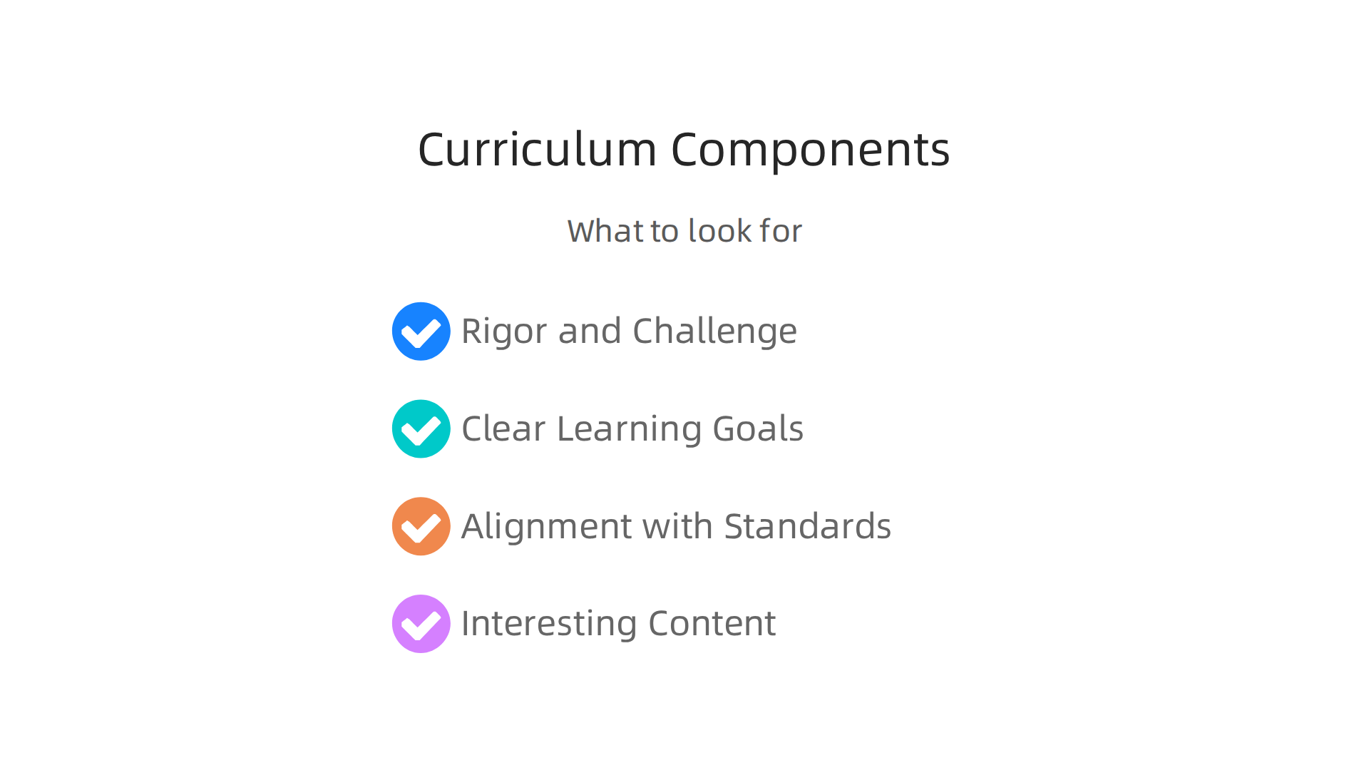 Key attributes that define an effective and engaging curriculum for online high school students.