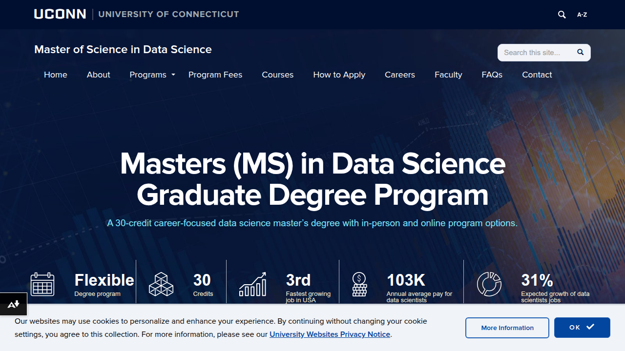 Discover the curriculum and specialization options available through the UConn MS in Data Science program.