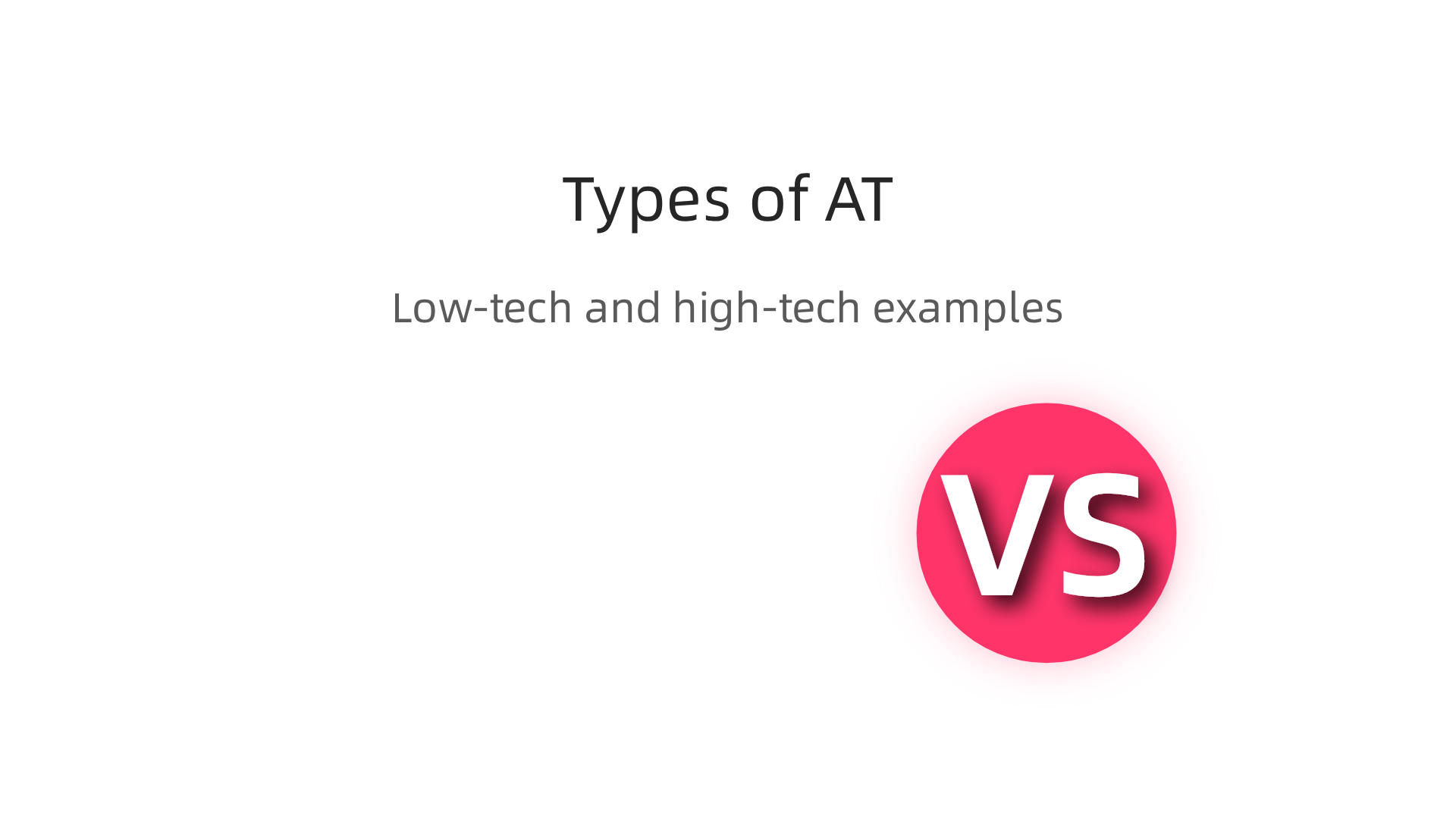 An infographic categorizing assistive technologies into low-tech and high-tech examples for diverse learners.