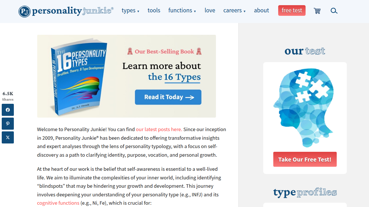 Delve deeper into Introverted Thinking (Ti) with resources from Personality Junkie.